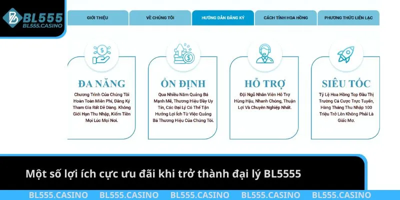 Một số lợi ích cực ưu đãi khi trở thành đại lý BL555